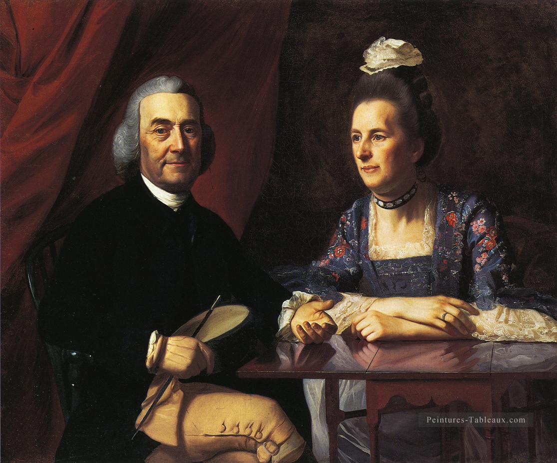 M. et Mme Isaac Winslow Jemina Debuke Nouvelle Angleterre Portraiture John Singleton Copley Peintures à l'huile